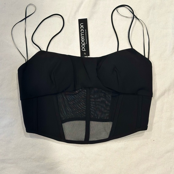 Black crop corset - Picture 1 of 3